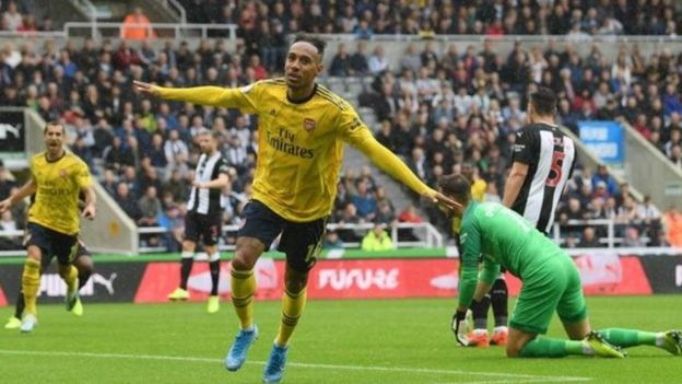 Pierre Emrick Aubameyang alifunga bao la pekee