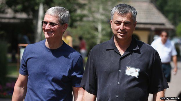 Tim Cook and Eddy Cue