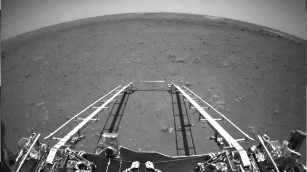 China's Zhurong Rover Takes First Drive On Mars - BBC News