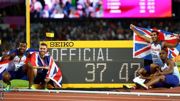Britain's quartet celebrate gold