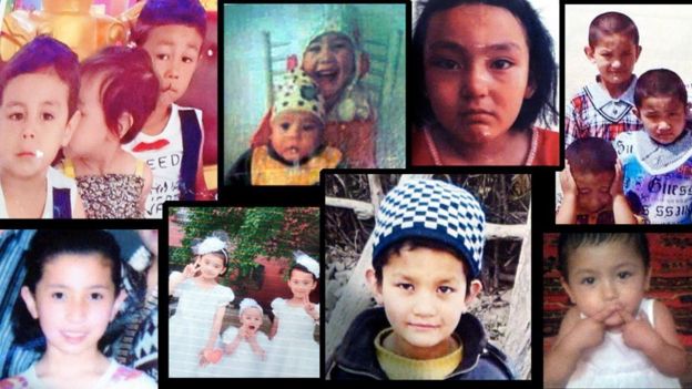 Missing in China; some of the family portraits handed to us in Turkey by Uighur parents looking for information about their children back home in Xinjiang