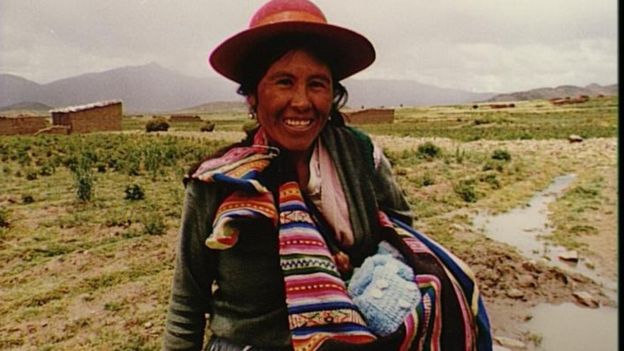 Madre boliviana indígena