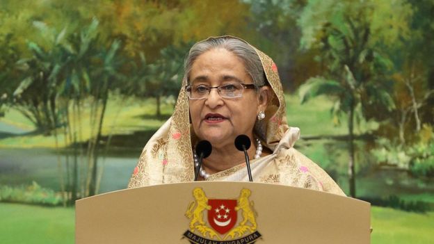 Sheikh Hasina, la primera ministra de Bangladesh, mayo 2018