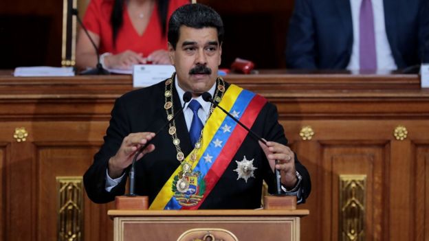 Maduro en la Asamblea Constituyente.