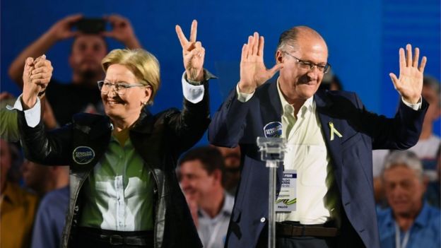 Ana Amélila e Geraldo Alckmin