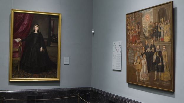 El cuadro de los "Matrimonios..." en el Museo del Prado, en Madrid.