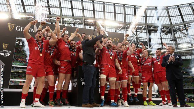 Scarlets were the last side to win the league in 2017 before Leinster claimed three successive titles