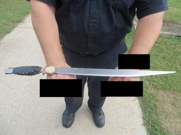 Un cuchillo encontrado en una prisión de Alabama