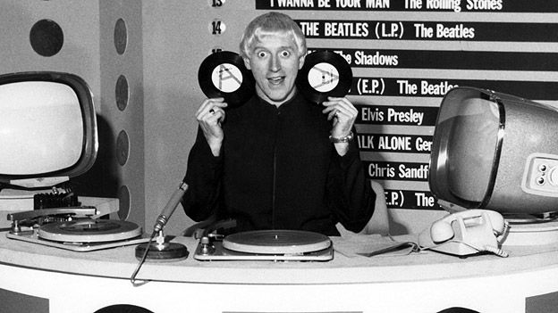 Jimmy Savile on Top of the Pops in 1964