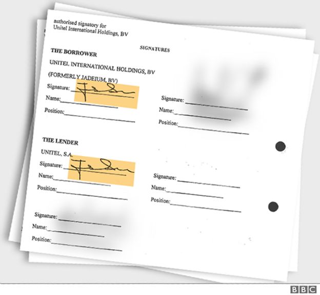 Leaked documents show Isabel dos Santos signed off on loans from Unitel as both the borrower and the lender.