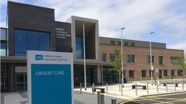 Omagh Hospital's urgent care unit entrance