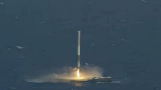 Success for SpaceX 're-usable rocket' - BBC News