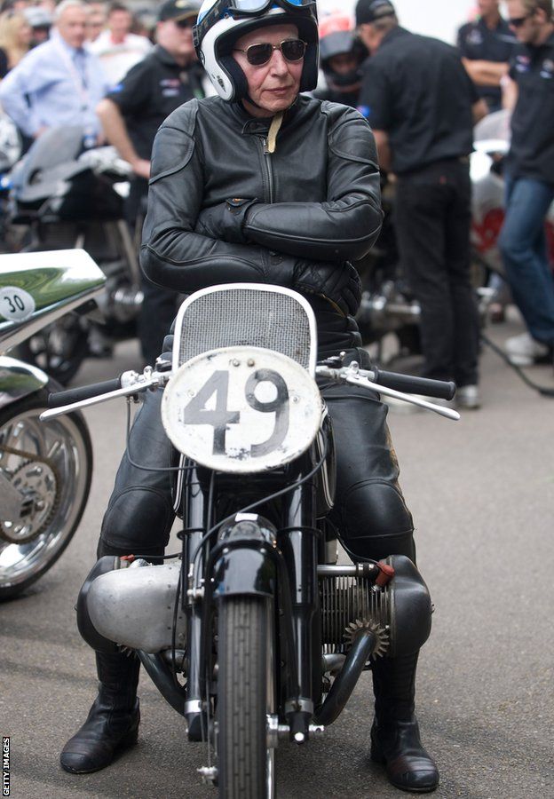 John Surtees on a motorbike in 2011