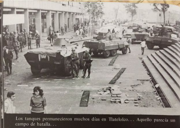 Tanques en Tlatelolco