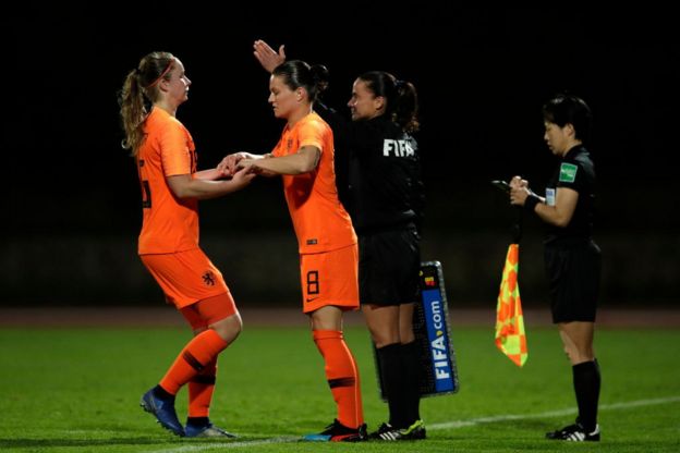 Jugadoras de la selección holandesa.