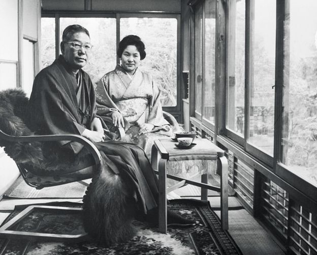 Prime Minister Hayato Ikeda of Japan and his wife