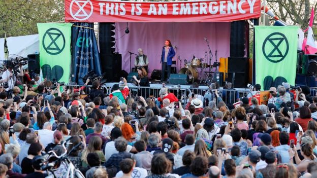 Greta Thunberg on stage