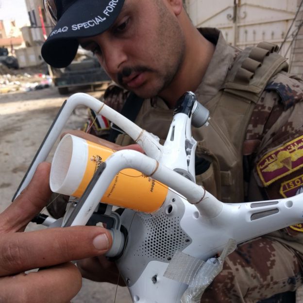 Photos Show Weaponised Commercial Drones In Iraq Bbc News