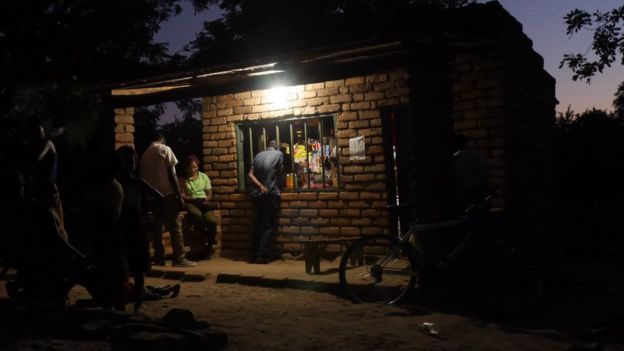 Shop trader in Malawi