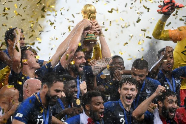Francia celebra su segunda Copa del Mundo.