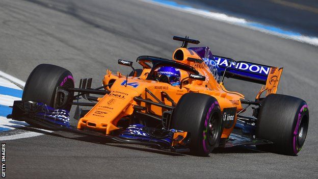 Fernando Alonso in German GP qualifying