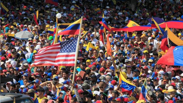 Protesta contra el gobierno en Maracaibo, Venezuela