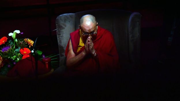 His Holiness The Dalai Lama gives a public talk on the theme of 'Compassion in Action' to celebrate 20 years of the Children in Crossfire initiative on September 10, 2017 in Londonderry, Northern Ireland. The Dalai Lama is the patron of the Children in Crossfire charity which was founded by Richard Moore. Mr Moore was blinded by a plastic bullet fired by a British Soldier during the Troubles in Derry.