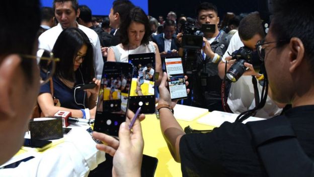 Samsung unveils its Galaxy Note 9 at an event in Brooklyn, New York. 9 Aug, 2018