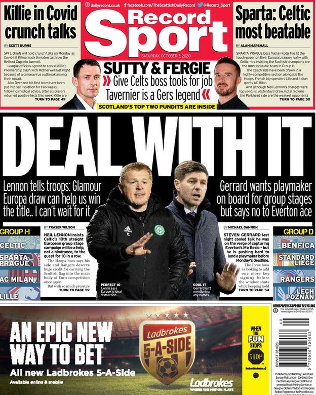 Daily Record back page