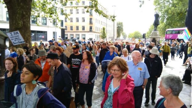 Protest in Bristol