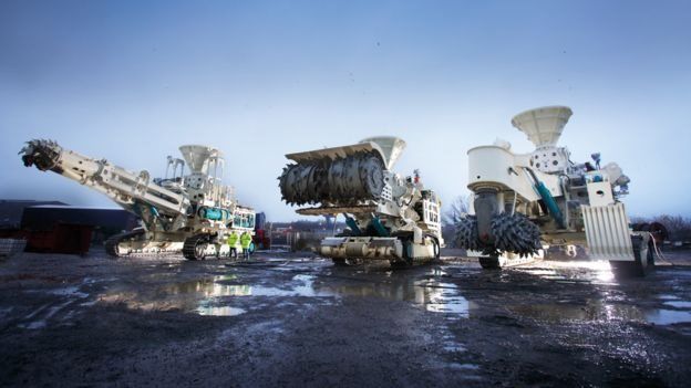 Excavadoras para minería de profundidad en el océano