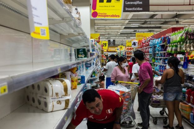 Supermercado en Lima.