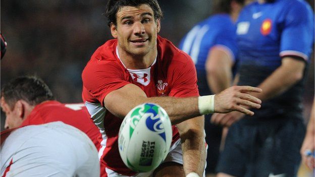Mike Phillips in action for Wales