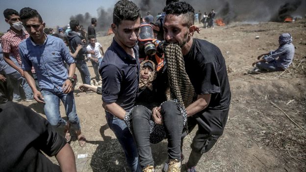 'Hear Our Message': Gaza Border Violence In Pictures - BBC News