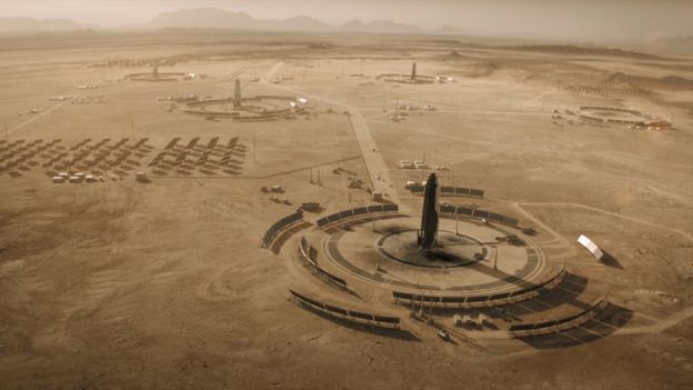 Ron Howard: Creating vision of a future Mars colony - BBC News