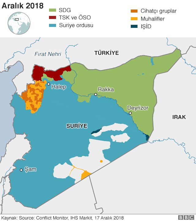 Suriye'de hangi bölge kimin kontrolünde