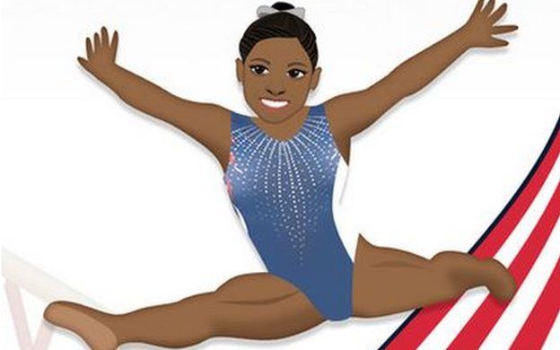 Biles has been turned into an emoji
