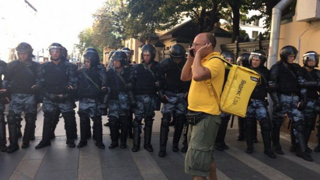 Акция протеста в Москве