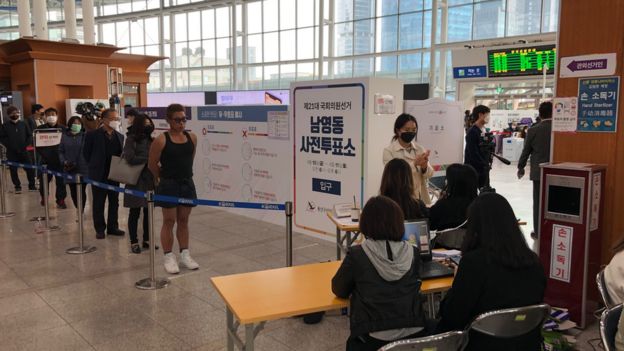 Voters in South Korea