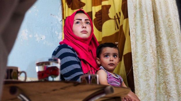Suriye'den Ürdün'e dönen bir aile