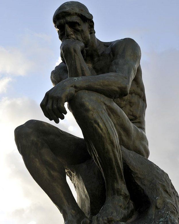   The thinker of Rodin 