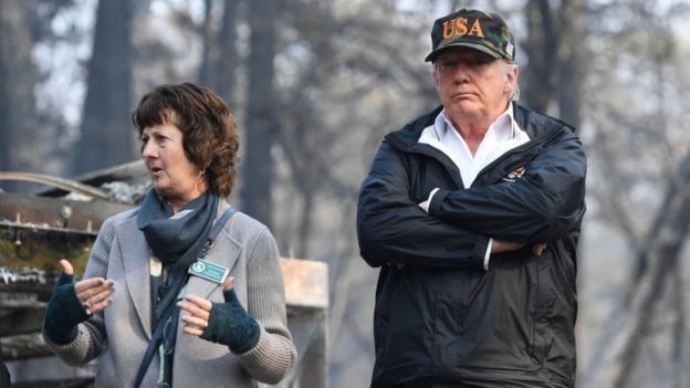 Trump oo booqday magaalada Paradise