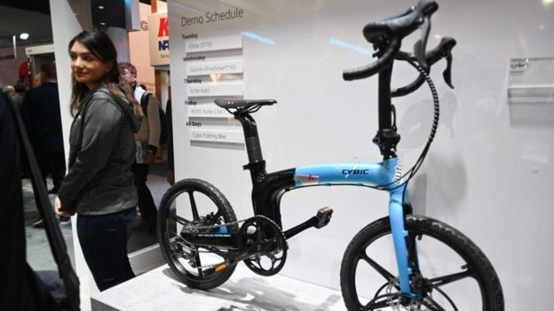 Cybic electric bike with Alexa built in