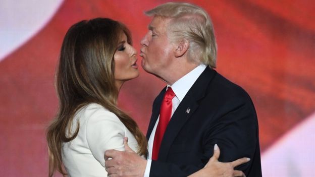 Melania Trump y Donald Trump