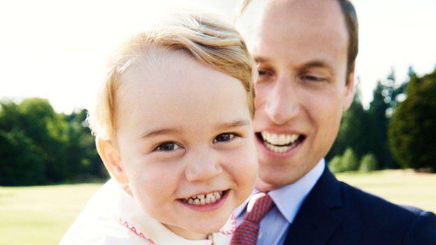 Prince George and his father, Prince William