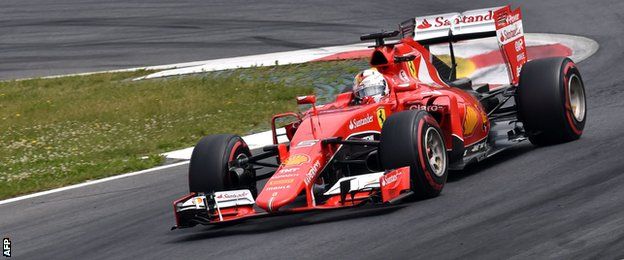 Sebastian Vettel could not replicate Ferrari's dominance in practice and had a troubled pit stop