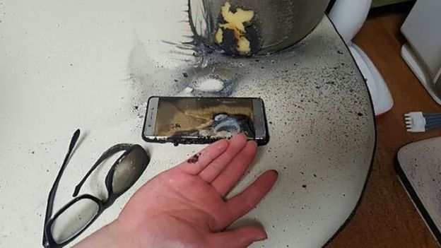 Burnt phone