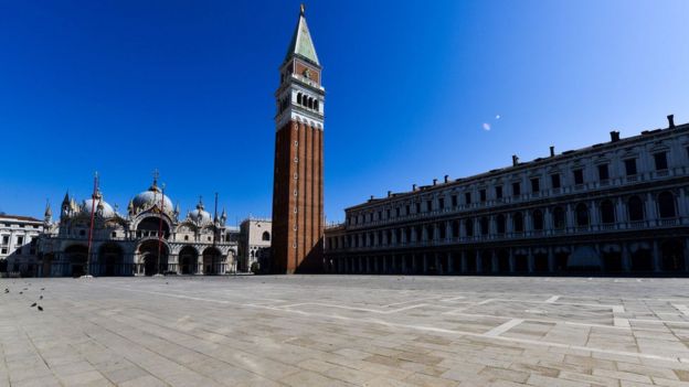 Venecia vacía por el coronavirus