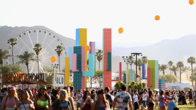 Coachella Festival crowd, 2019