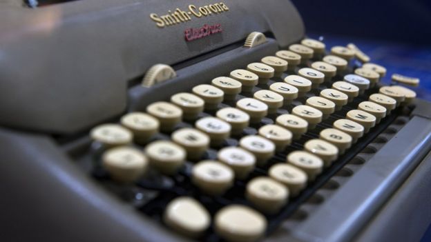 Máquina de escribir en la que García Márquez escribió algunas de sus novelas.